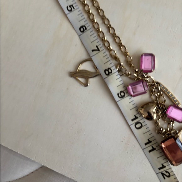 Baby Phat Gold Necklace with Pink Charms - Picture 5 of 6